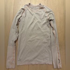 Pink Lululemon Swiftly Tech Long Sleeve Shirt